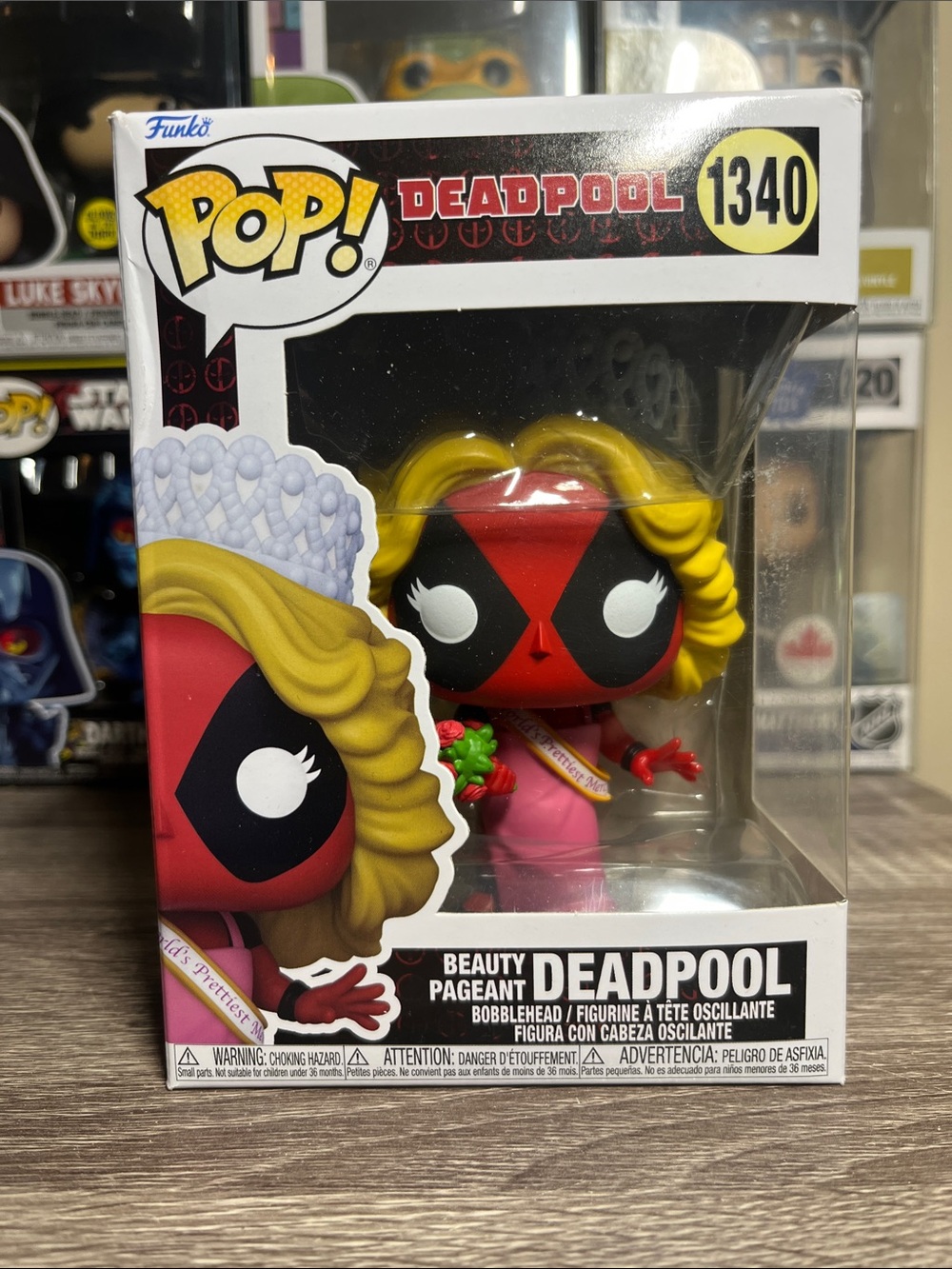 Funko Deadpool Beauty Pageant Pop! Vinyl - Red, Black, Yellow, Pink